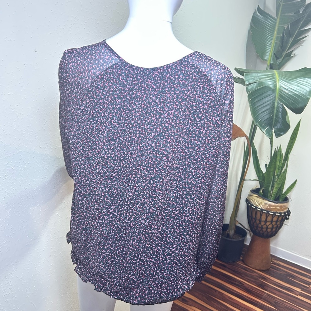 Rebecca Minkoff Black Sheer Blouse - Picture 4 of 8